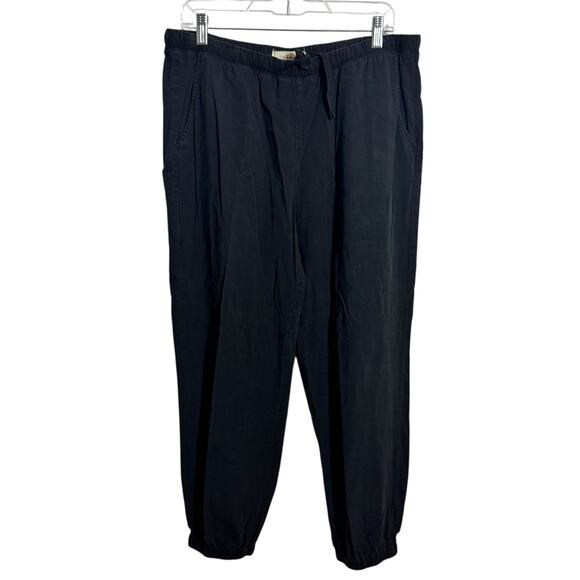 Cloth & Stone Jogger Women L Black Tencel Lyocell Lightweight Pullon Relaxed - Picture 1 of 9